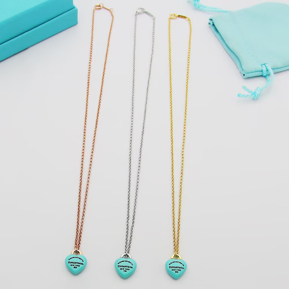 TEM19 Necklaces Designer Returnto Necklace Sterling Silver 925 tifanyly And Co Selected Quality Minimalist Contemporary Style