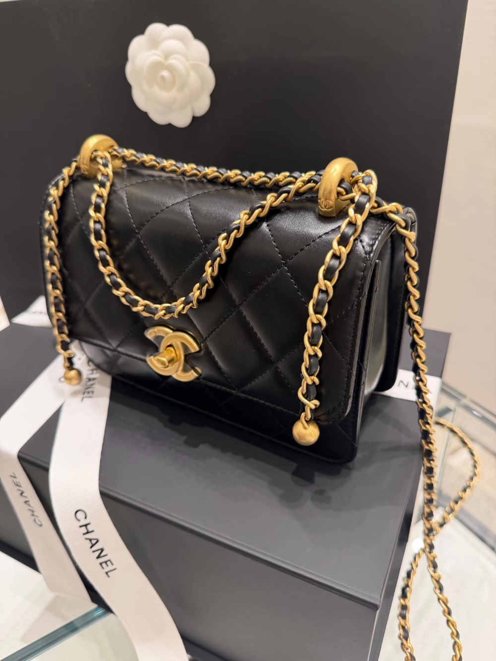 CEM385 New arrive fashion black white color bag for woman beautiful gift to choose 2 size