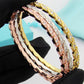 TEM45New arrive fashion gold silver rose color bracelets for woman beautiful jewelry to choose gift