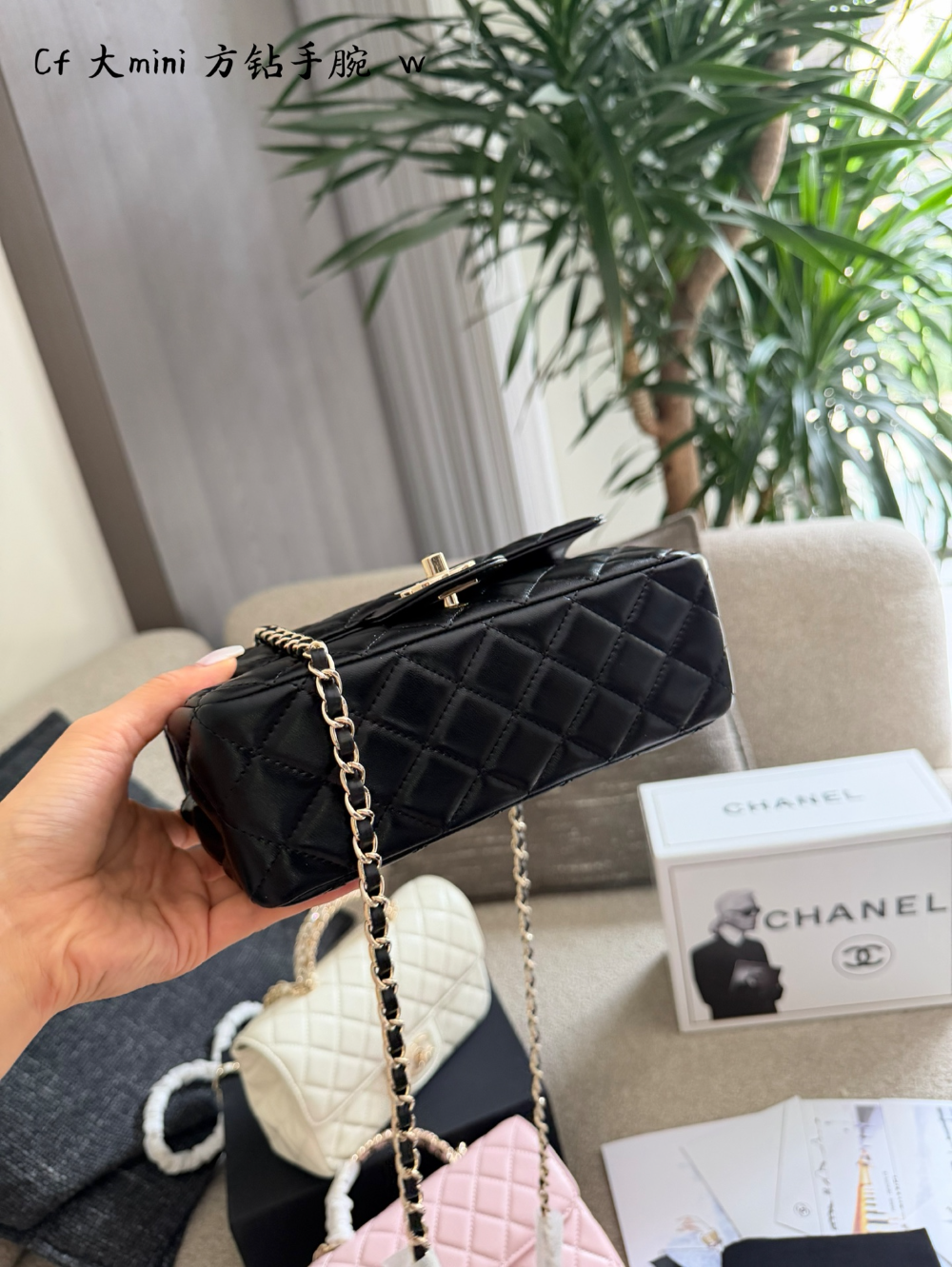 CEM479 New arrive fashion pink black white bag for woman hands bag beautiful gift to choose gift 13×20×9cm