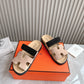 HEM101 Designer women Slippers sandals shoes for women mix color shoes high quality size 35 to 42