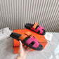 HEM101 Designer women Slippers sandals shoes for women mix color shoes high quality size 35 to 42