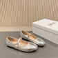 DEM346 Designer women's shoes women's flat shoes silver colors high quality sizes 35 to 42