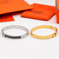 HEM83 Fashion  Stainless Steel Black Color Bracelet Gold Silver Color Bracelet Bangle Bague Femme for Woman Gift