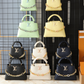 LEM513 New arrive fashion black white green deep-blue yellow bag for woman hands bag beautiful gift to choose gift 2 size