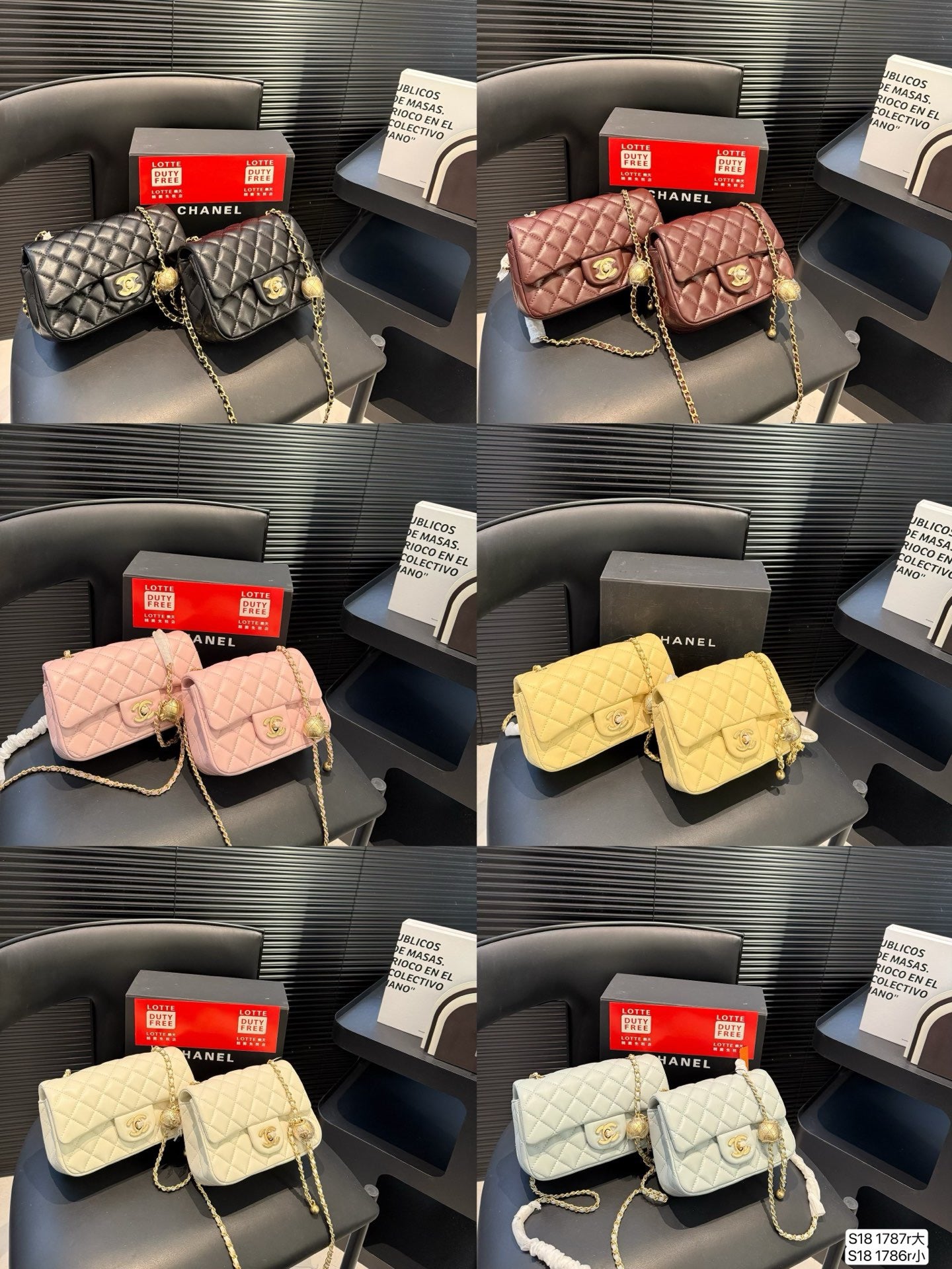 CEM251 New arrive fashion  black white pink yellow color bag for woman beautiful gift to choose gift size to choose 2size