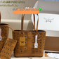 MCM04 New arrive fashion brown bag for woman hands bag beautiful gift to choose gift 29.5*13.5*25.5cm/34*16*30cm