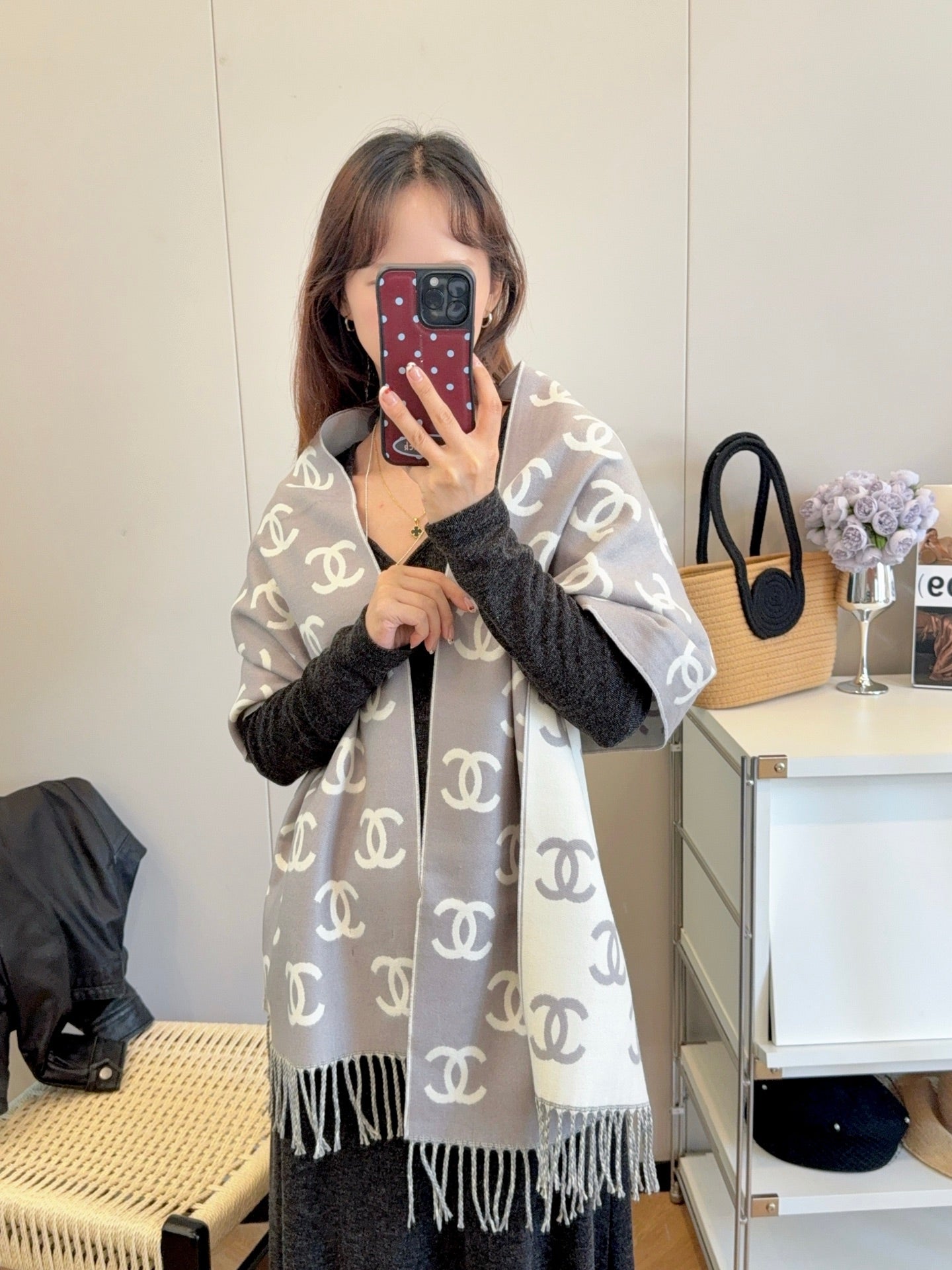 CEM174 Designer Scarf Winter Scarf pashmina for Designers warm Scarfs Fashion Classic Women imitate Cashmere Wool Long Shawl Wrap 45*180cm
