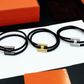 HEM115 New trendy open-style bracelet - metal letter wristband - women's couple accessory