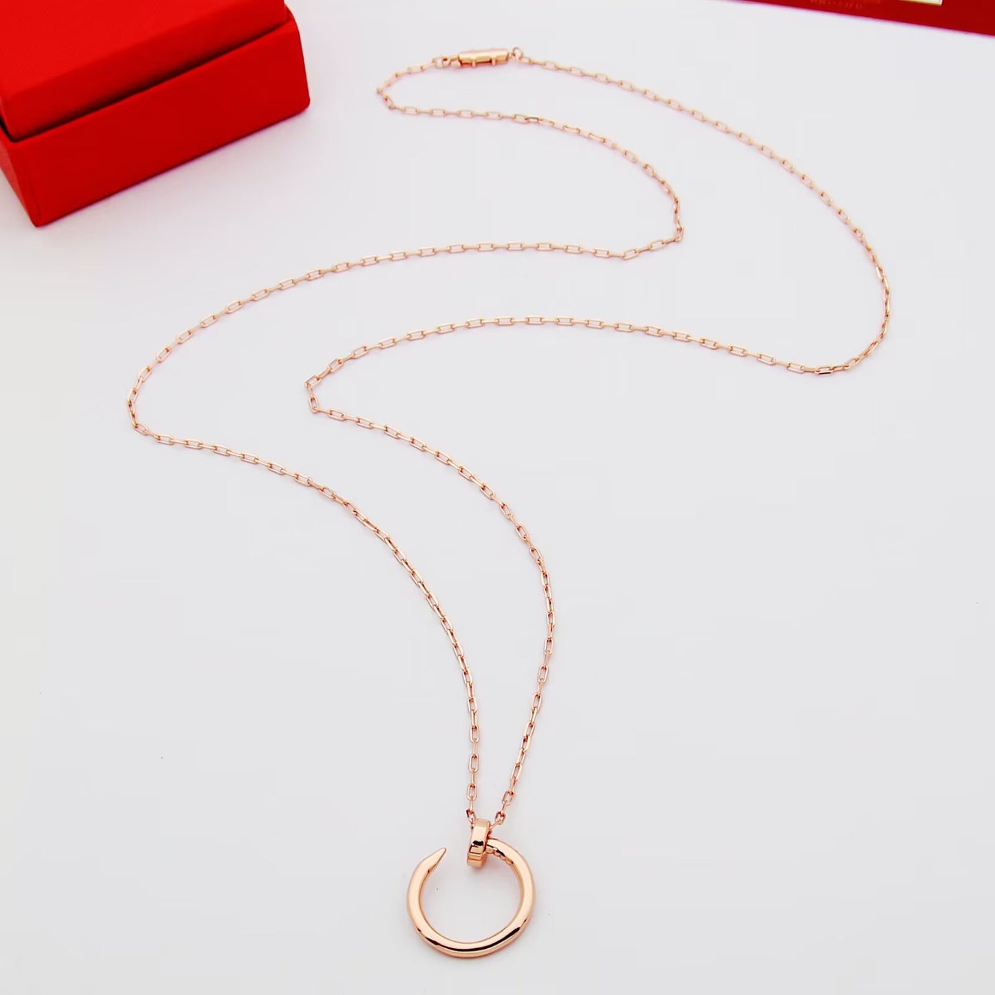 CEM190 Hot Sale New Arrive Fashion Nail Love Necklace for Woman  men Jewelry Gift To  about 45cm Long