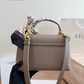 CLEM50 New arrive fashion black grey bag for woman hands bag beautiful gift to choose gift  20x13cm