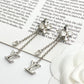LEM395 New Arrive Fashion Gold Color Long Tassel letters Earring  for Woman Jewelry Beautiful Jewelry To Choose Gift No with Box