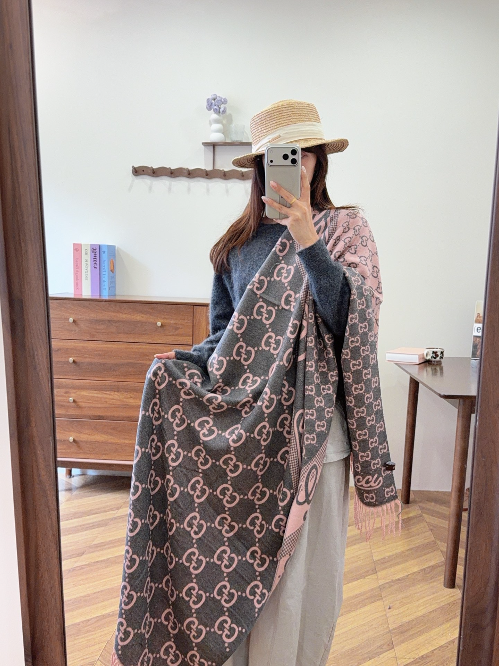 GEM197 new arrive  Hot sale pink white color fashion beautiful  scarf  for woman gift  to choose size 180*60cm