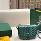 GOEM05 New trendy classic full-print crossbody bag with vintage saddle design - an elegant commuter bag that is versatile and suitable for all occasions for women 22*7.5*16cm