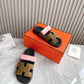 HEM101 Designer women Slippers sandals shoes for women mix color shoes high quality size 35 to 42