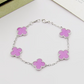 VAEM22 New trendy four-leaf collar chain bracelet personalized luxury high-end accessory available as a gift option