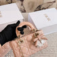 DEM302 New Designer Classic diamond-patterned bow handbag black white pink color women bag
