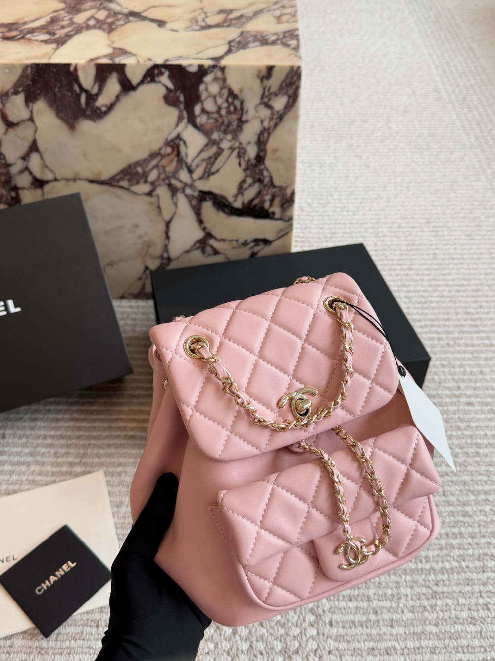 CEM300 New arrive fashion black white blue pink color bag for woman beautiful gift to choose gift 18*20cm