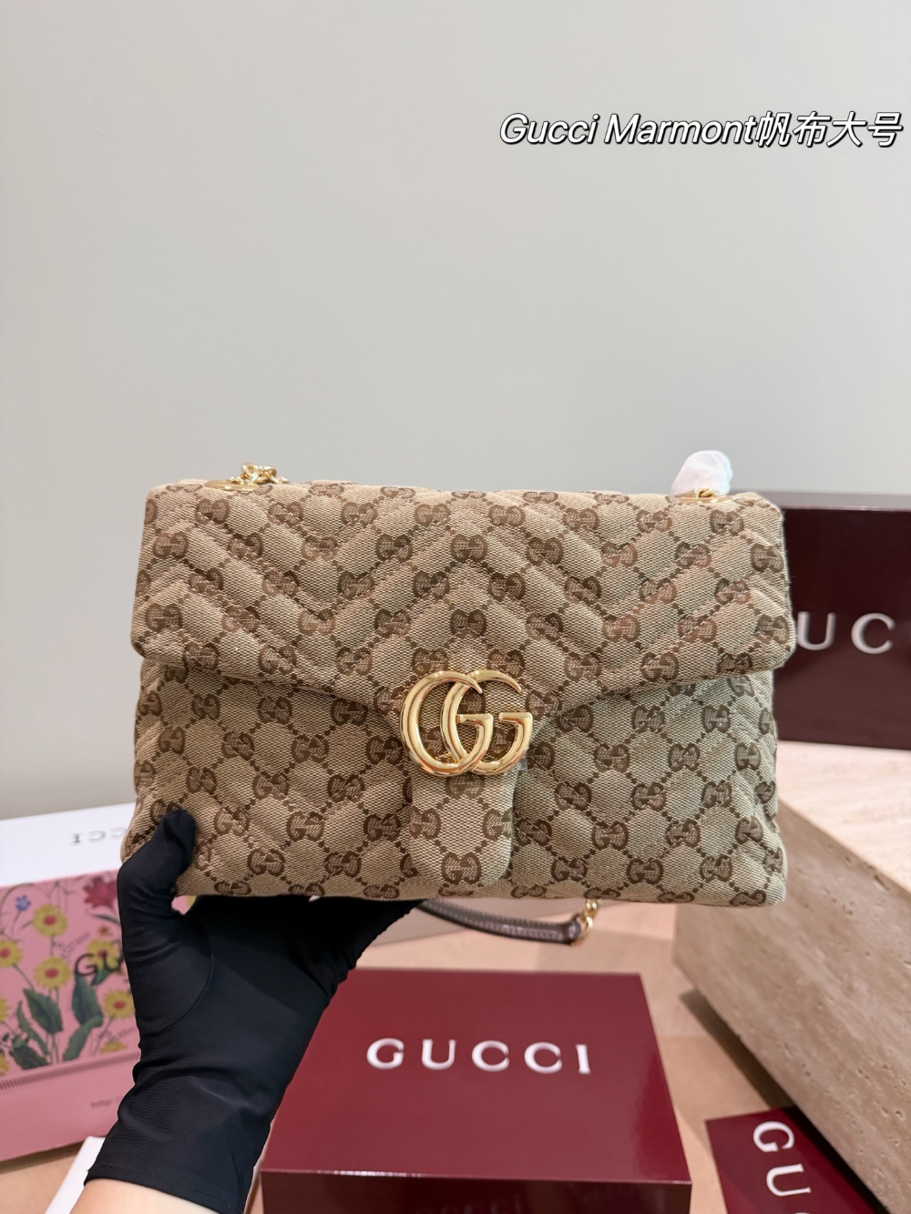 GEM253 New arrive fashion khaki bag for woman hands bag beautiful gift to choose gift 3 size