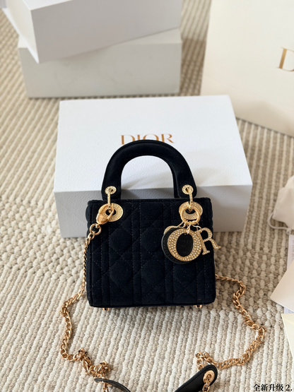 DEM347 New arrive fashion black red orange white blue color bag for woman beautiful gift to choose 17cm