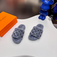 LEM579 Designer women slippers black white bown grey color sandals shoes for women high quality