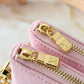 LEM249 Designer bag Classic pink Wallet Shoulder bag Date Code Handbag Purse 24.5 x 13.5 x 6.5cm