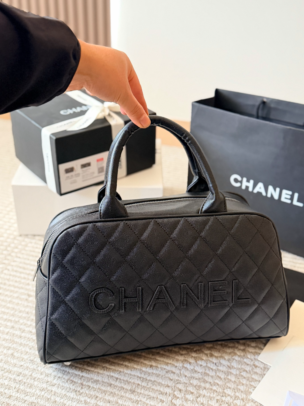 CEM471 New arrive fashion black color bag for woman beautiful gift to choose 36*21cm