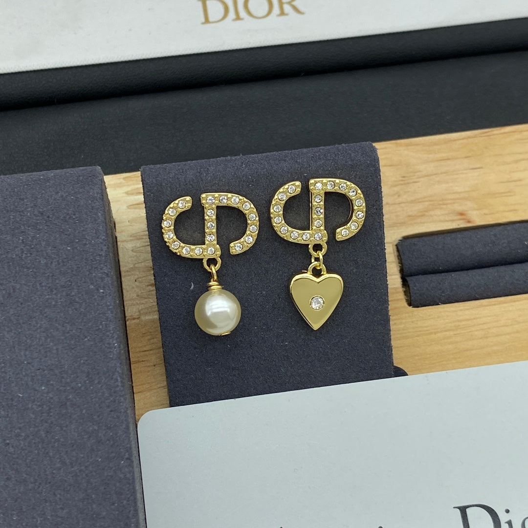DEM246 New Arrive Fashion  Hot Sale  with Diamond Pearl Earring  for Woman Jewelry To Choose