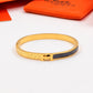 HEM83 Fashion  Stainless Steel Black Color Bracelet Gold Silver Color Bracelet Bangle Bague Femme for Woman Gift