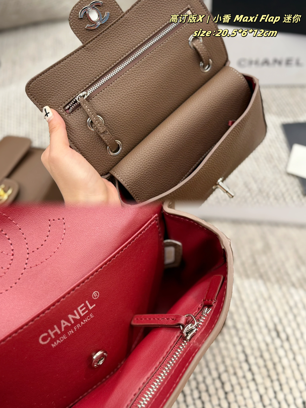 CEM355 New arrive fashion red black  brown beige color bag for woman beautiful gift to choose 20.5*6*12cm