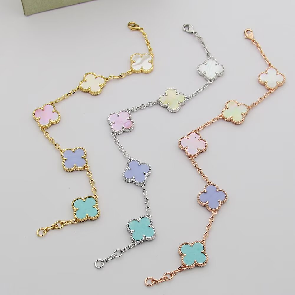 VEM35 New trendy four-leaf clover bracelet - exquisite sophisticated exclusive flattering versatile accessory