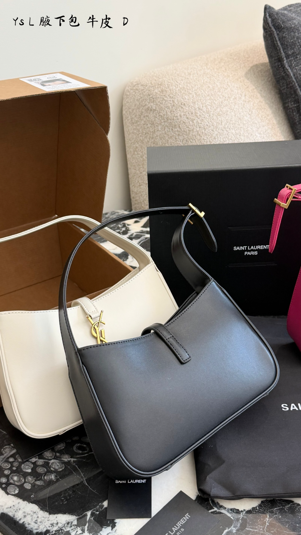 SEM15 New arrive fashion black white peach red bag for woman hands bag beautiful gift to choose gift 25x6x14cm