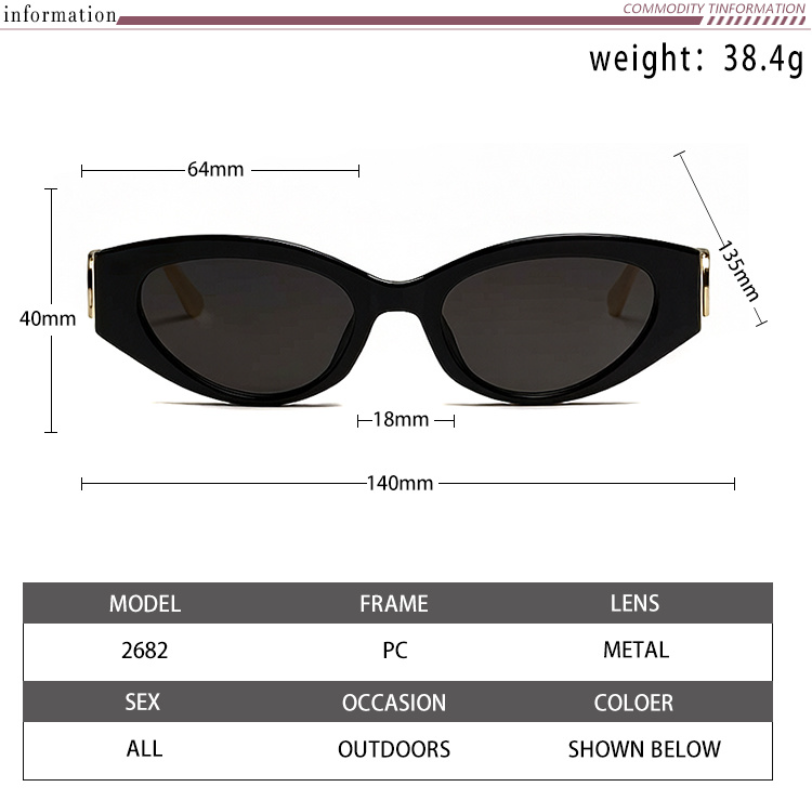 DEM310 Designer sunglasses luxury Spicy girl style sunglasses for women Sexy trend men gift glasses Beach shading UV protection polarized glasses with box
