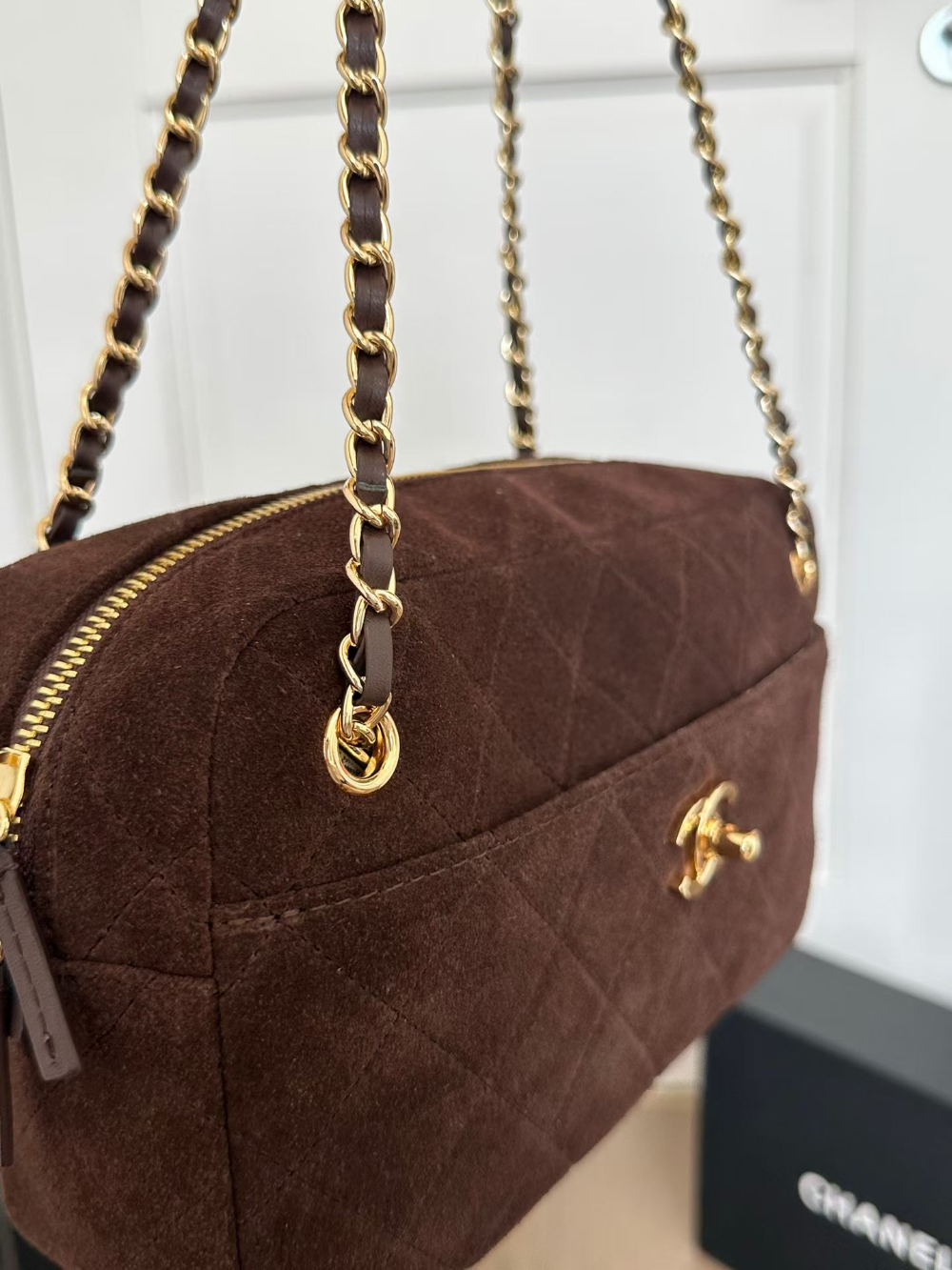 CEM491 New arrive fashion brown khaki bag for woman hands bag beautiful gift to choose gift  25*7*15cm