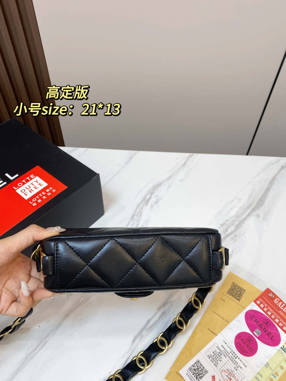 CEM391 New arrive fashion black white red color bag for woman beautiful gift to choose 2 size