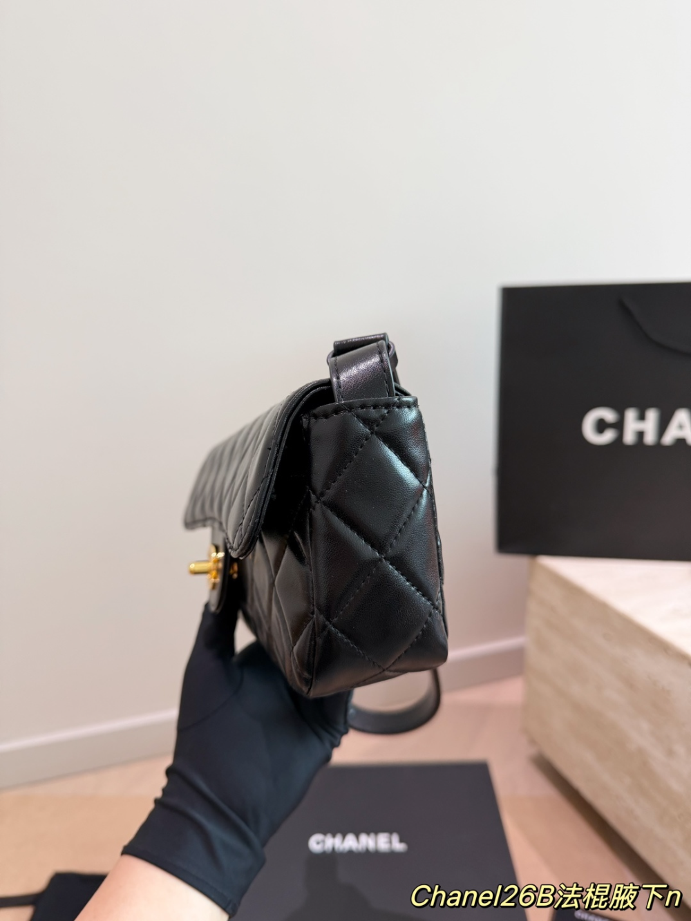 CEM487 New arrive fashion black red bag for woman hands bag beautiful gift to choose gift 25x11 cm