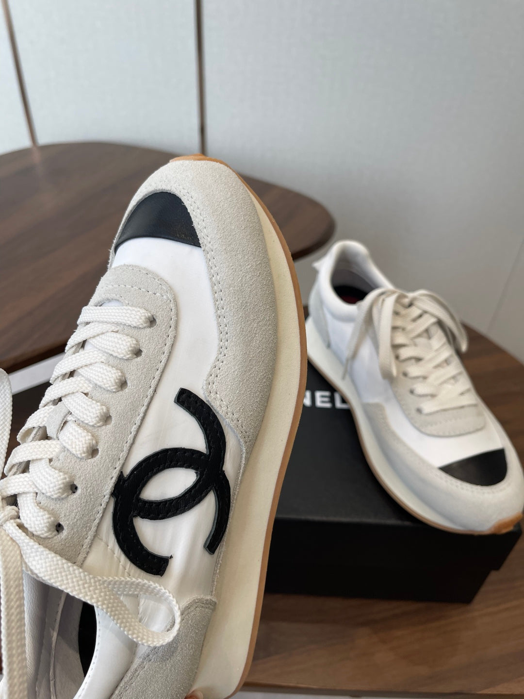 CEM258 New arrive fashion black and white color shose for woman beautiful gift to choose 3CM hight