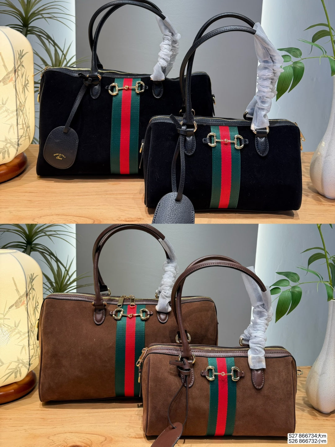 GEM221 New arrive fashion black brown color bag for woman beautiful gift to choose 2 size