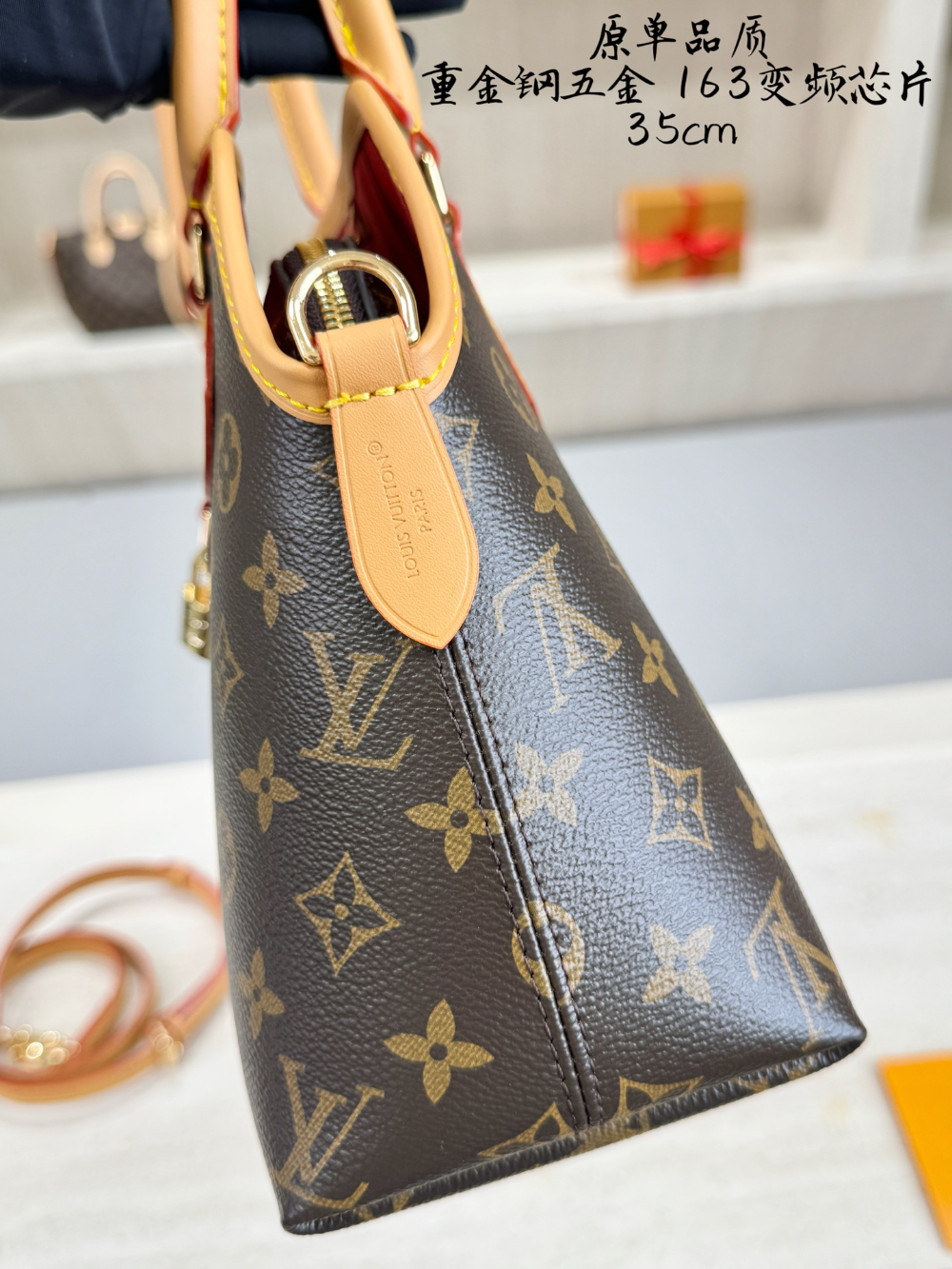 LEM544 New arrive fashion brown color bag for woman beautiful gift to choose 35*21cm