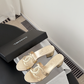 CEM312 New trendy slippers featuring a simple double-ring design are elegant and versatile perfect for summer and available in multiple colors