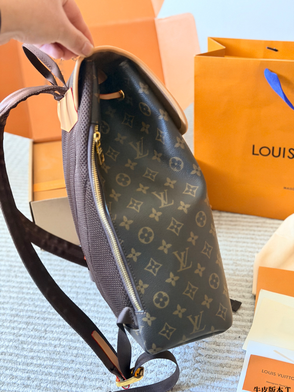 LEM612 New arrive fashion brown color bag for woman beautiful gift to choose 30*38cm