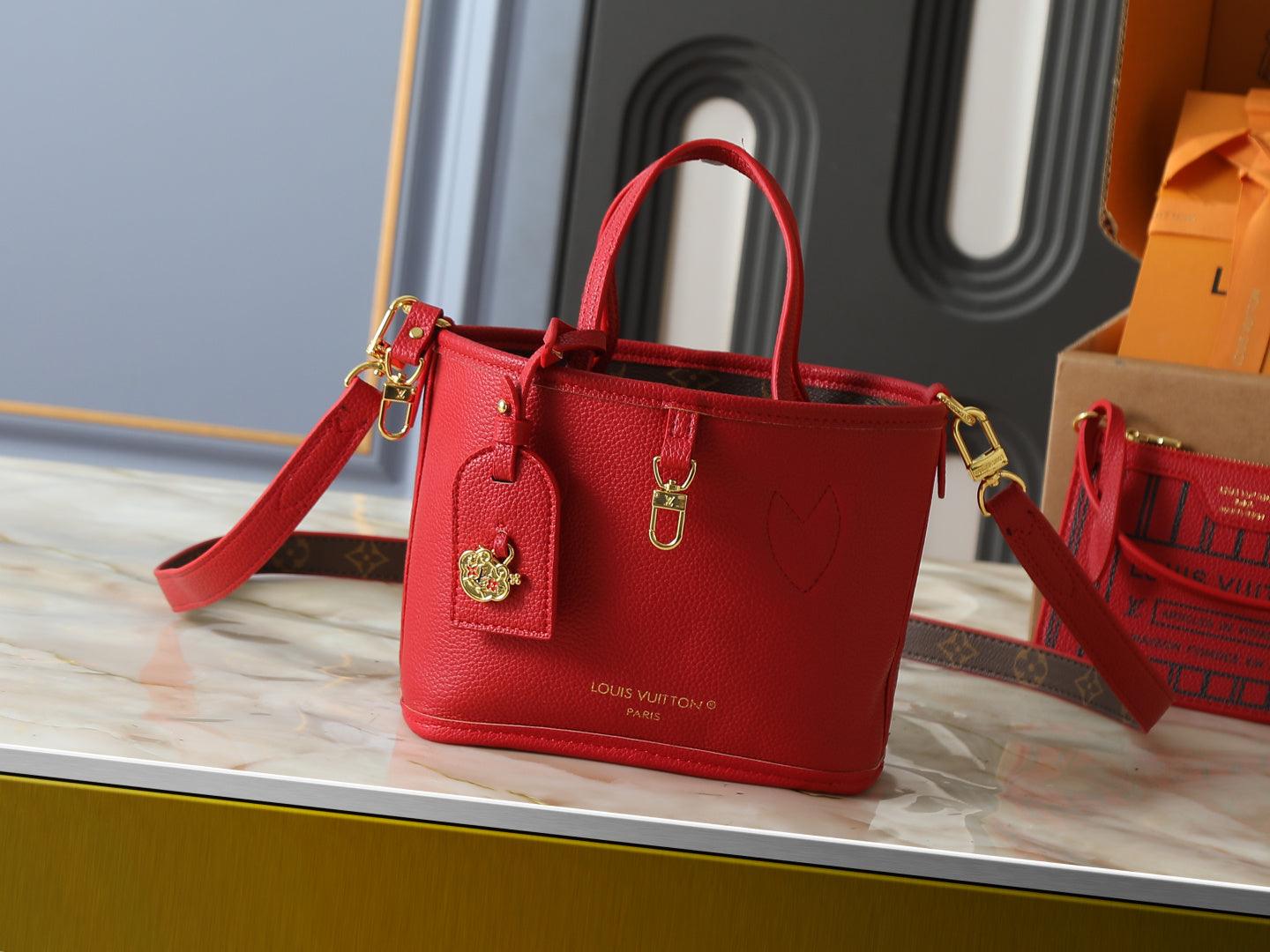 LEM495 New arrive fashion red bag for woman hands bag beautiful gift to choose gift 2 size