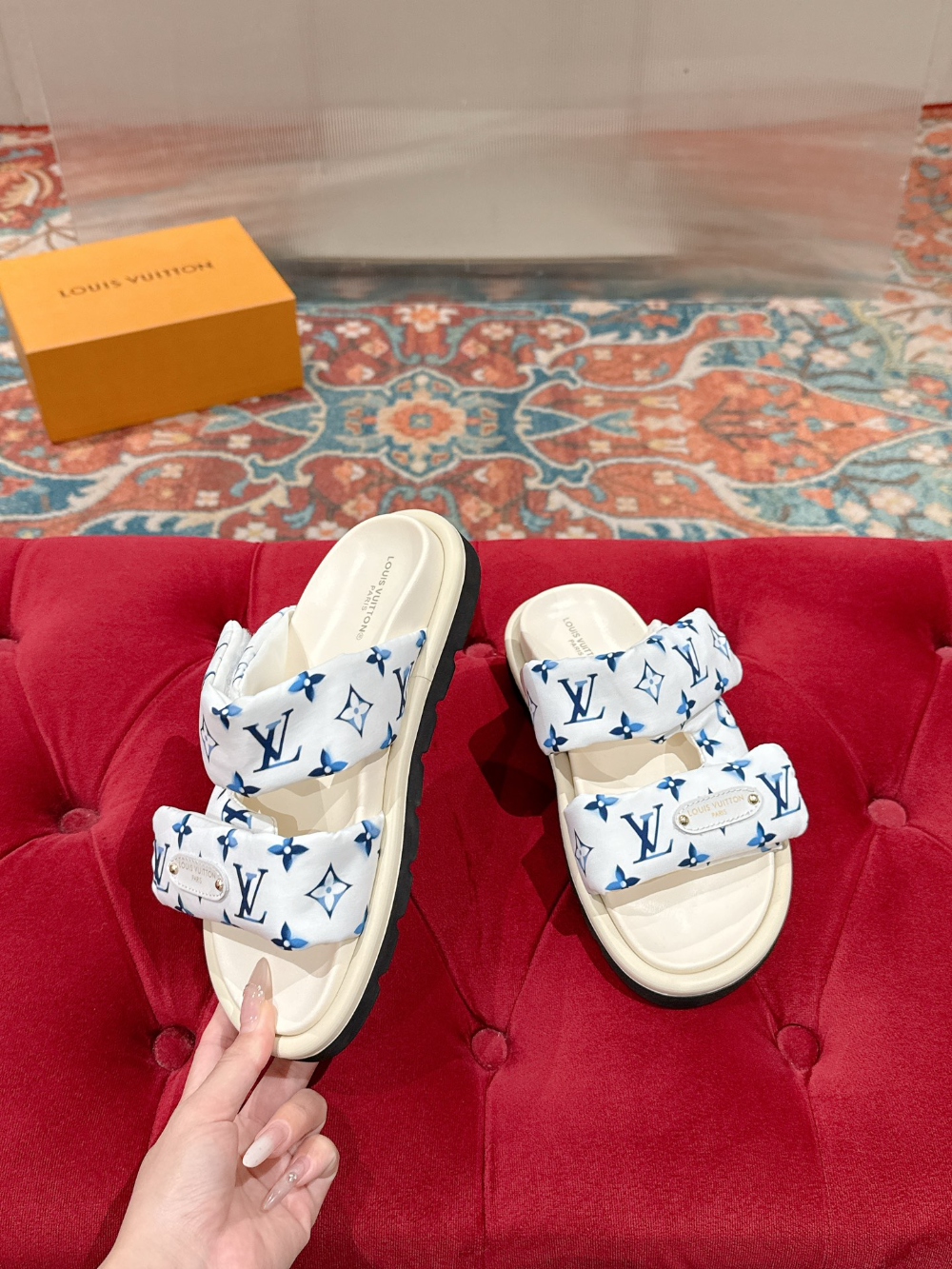 LEM454 Designer women Slippers sandals shoes for women mix color shoes high quality size 4.5cm
