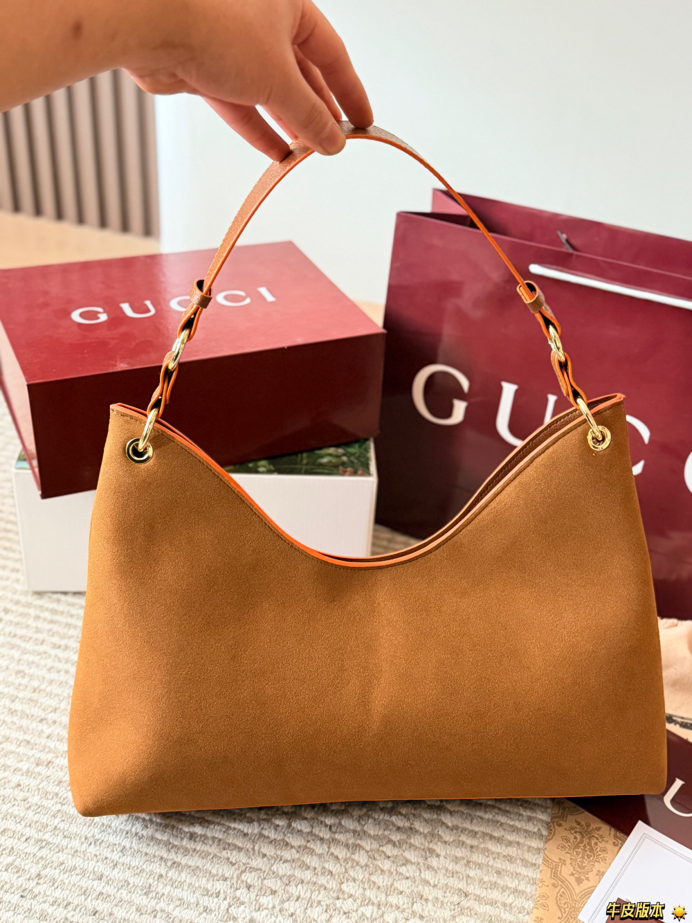 GEM277 New arrive fashion black brown caramel bag for woman hands bag beautiful gift to choose gift 42x19cm