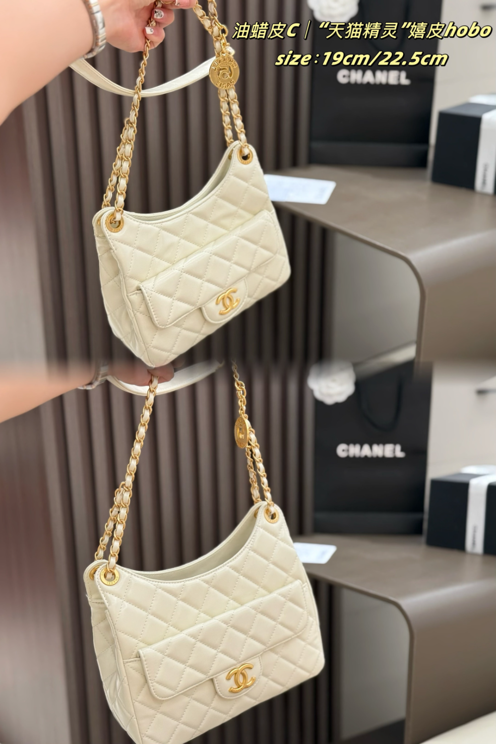CEM267 New arrive fashion black white bag for woman hands bag beautiful gift to choose gift 22.5x8x20.5cm/19x7x17.5cm