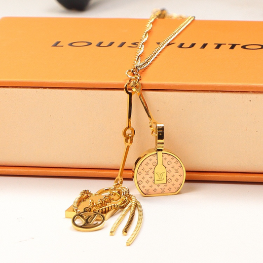 LEM404 New Arrive Fashion Gold Color Long Necklace for Woman Beautiful Jewelry To Choose Gift