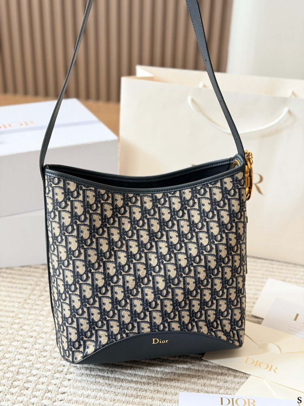DEM353  New arrive fashion dee pblue color bag for woman beautiful gift to choose size 28cm