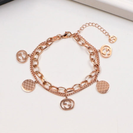 GEM123  New Arrive Titanium Steel  Classic Bracelet for Women Couples Anel Wedding Bands Bague Femme Not with Box