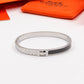 HEM83 Fashion  Stainless Steel Black Color Bracelet Gold Silver Color Bracelet Bangle Bague Femme for Woman Gift