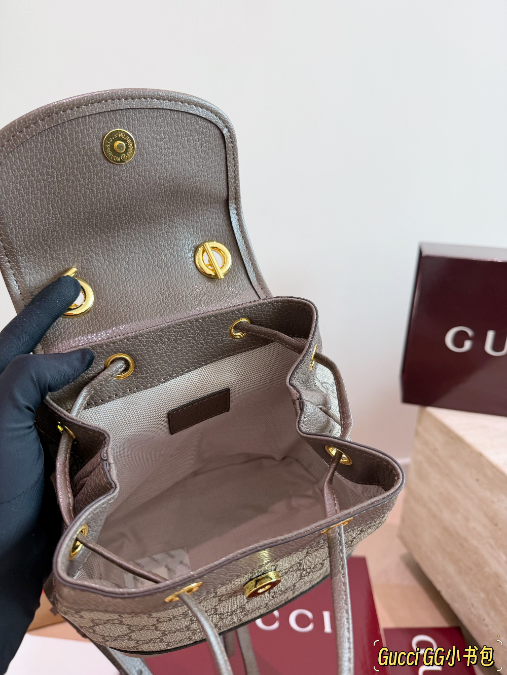 GEM223 New arrive fashion brown color bag for woman beautiful gift to choose size 20*22cm